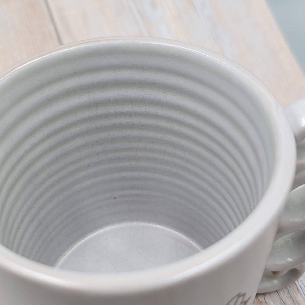 Hallmark Life Is Good Large Coffee Tea Mug Gray Large Ceramic