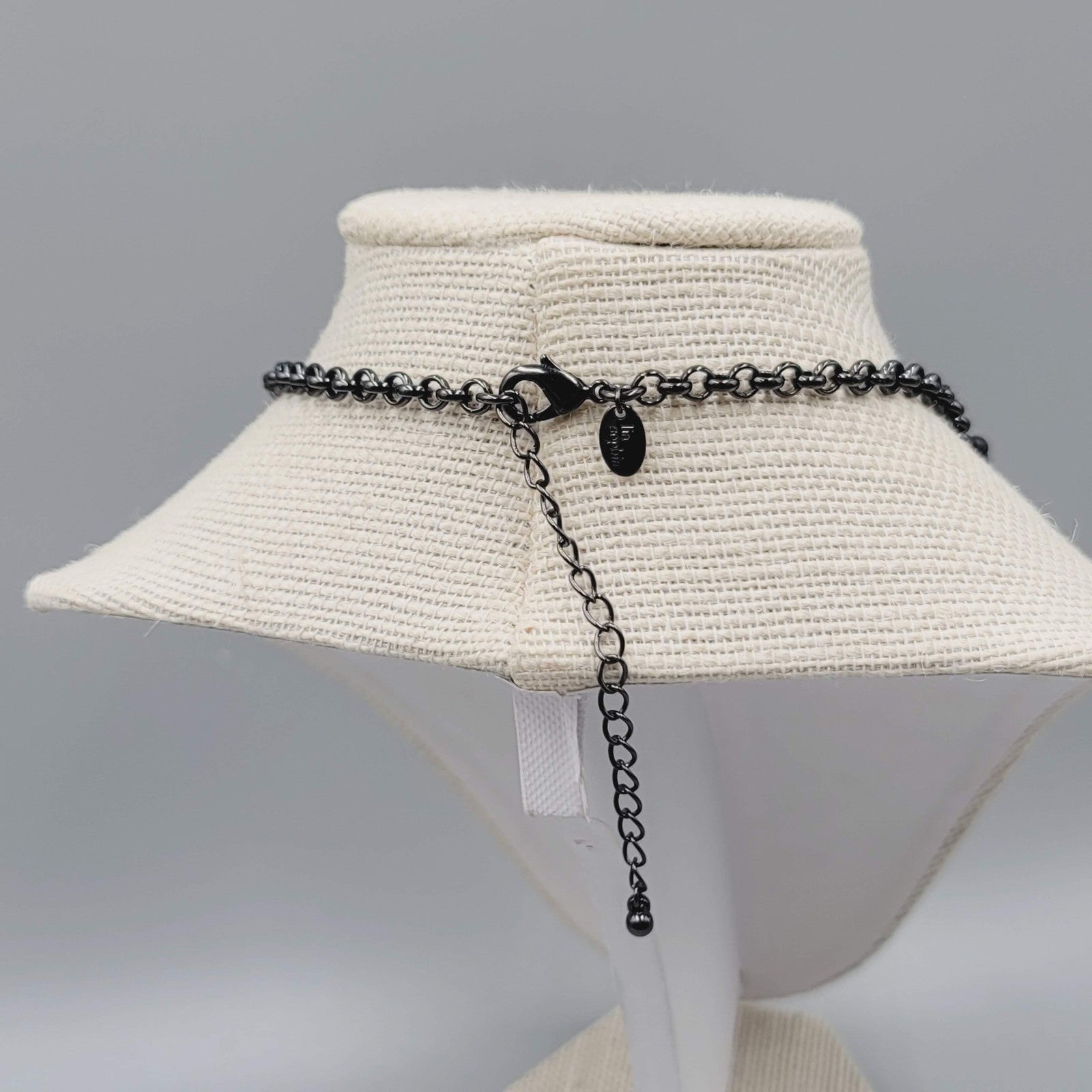 J Crew Statement Necklace Clustered Beads Adjustable Chain 16"-19"