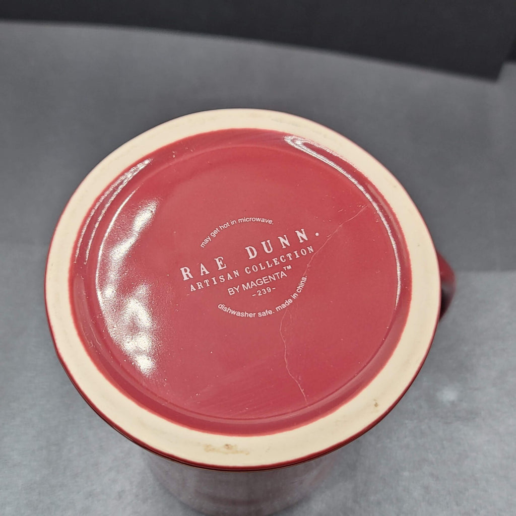 Rae Dunn Grill Master Coffee Mug Burgundy Red Large 20 oz