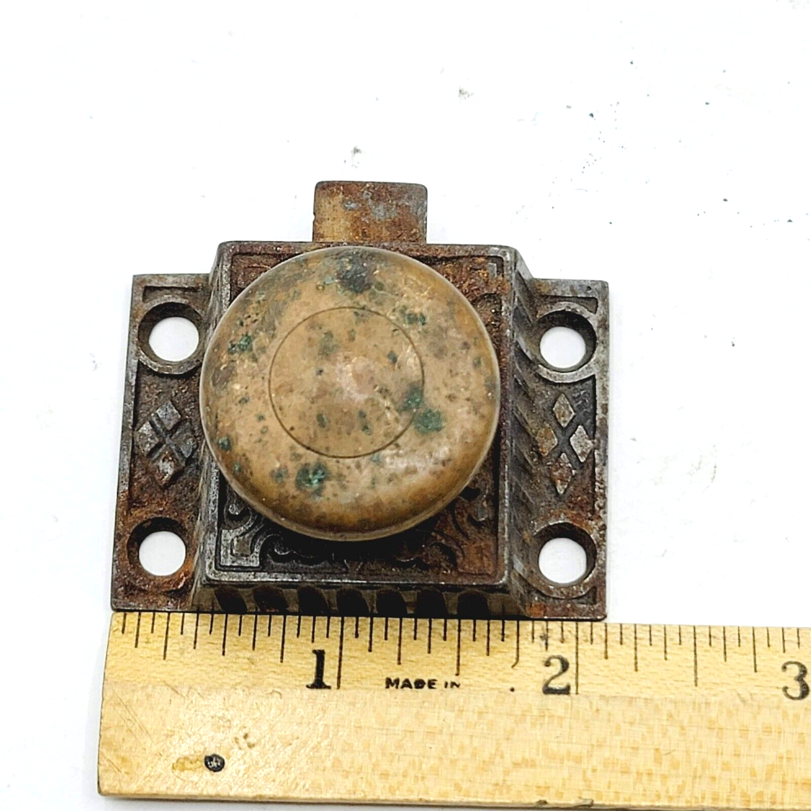 Vintage Cabinet Catch Cupboard Latch Ornate No Keeper