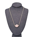 Talbots Pink Quartz Sterling Silver Necklace 925 Dainty 16"-18"