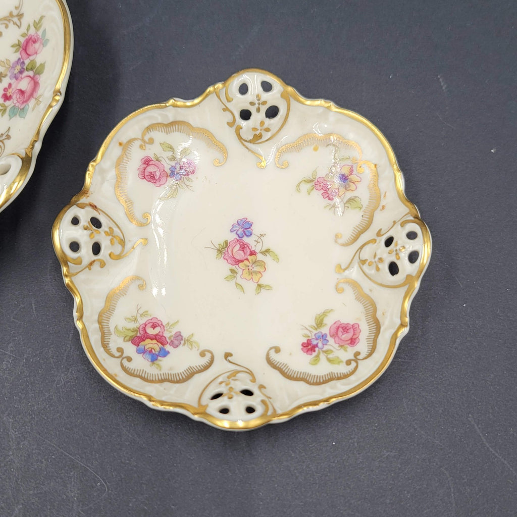 Excellent Antique Elfenbein Rosenthal Moliere Kronach Germany  2 pc