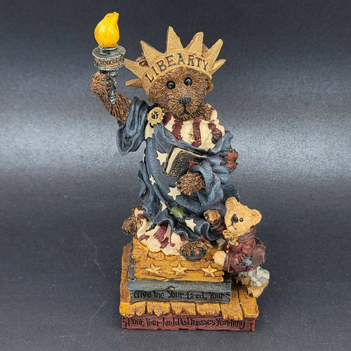 Boyds Bearstone Figurine Ms Libearty Wants You Too Statue of Liberty 0199821