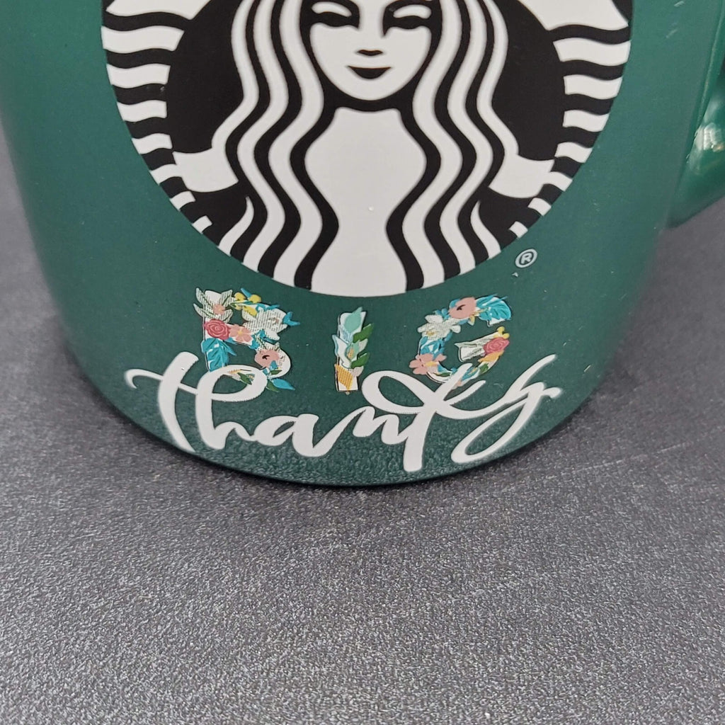 Starbucks Green Big Thank You Gift Mermaid Coffee Mug Cup 10oz 2020