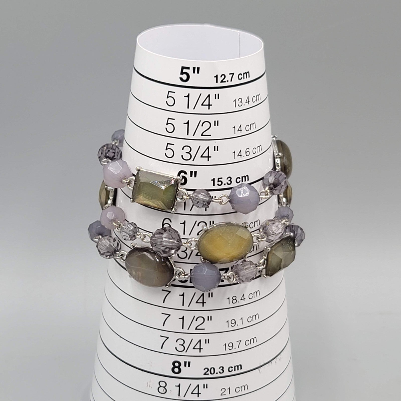 Premier Designs Bracelet Triple Strand Silver tone 