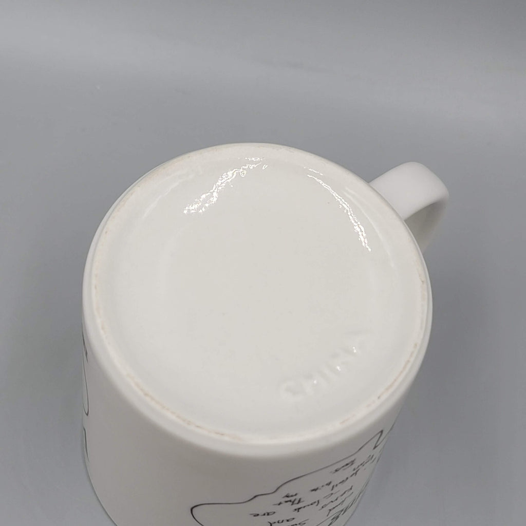 Vintage IBM Writing To Read Coffee Mug Cup Computers Technology Black White