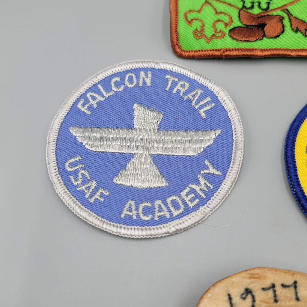 Vintage 1970s Boy Scouts Lot Patches Handmade Bolos Tie Slide