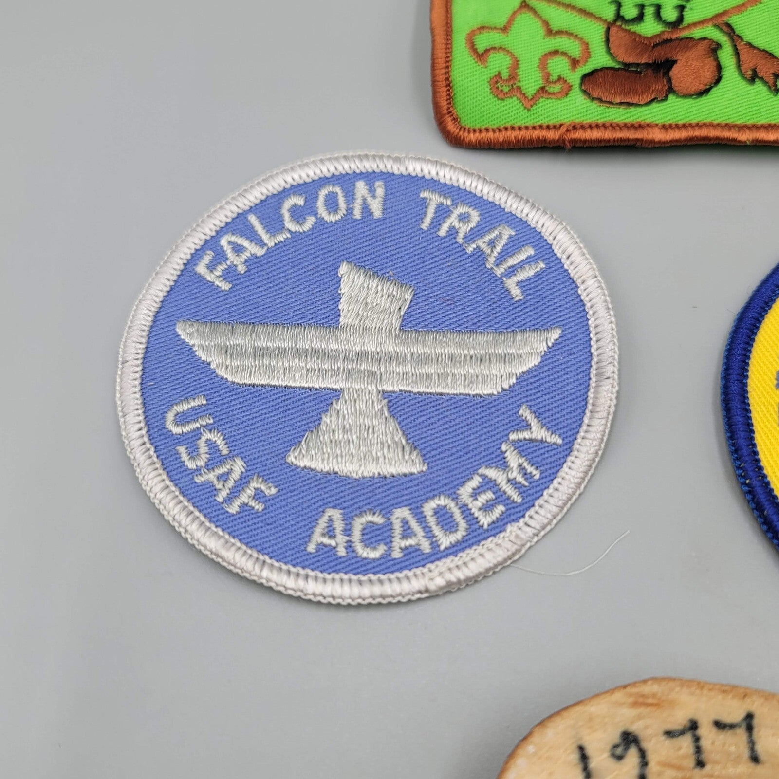 Vintage 1970s Boy Scouts Lot Patches Handmade Bolos Tie Slide