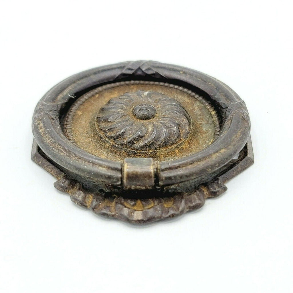 Vintage Steel Drawer Pull Handle Salvage Hardware SINGLE ONLY 1 3/4" x 2"