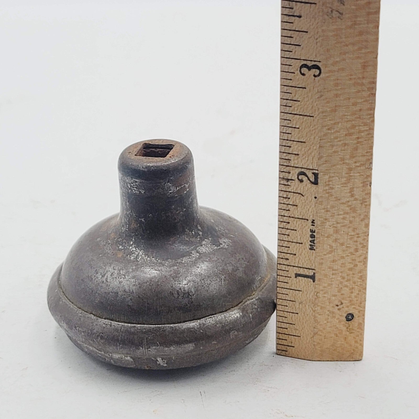 Vintage SINGLE Doorknob Salvage Door Hardware Steel 2.25" (203)
