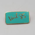 Vintage Ski Vail 1985 Enamel Pin Badge Skier Skiing Travel Souvenir 1" x 1/2"
