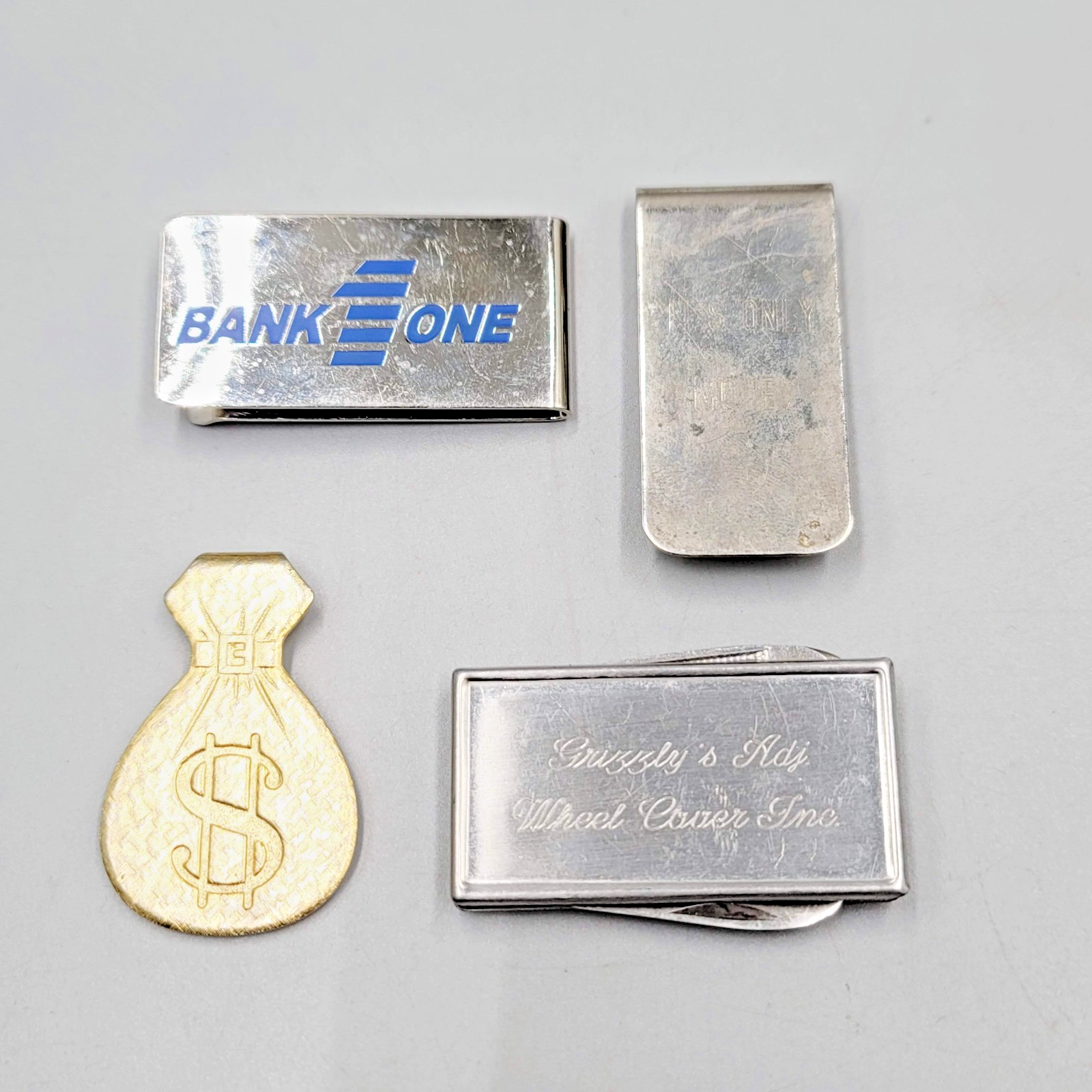 Vintage Money Clip Lot of 4 Accessories Bundle Bulk