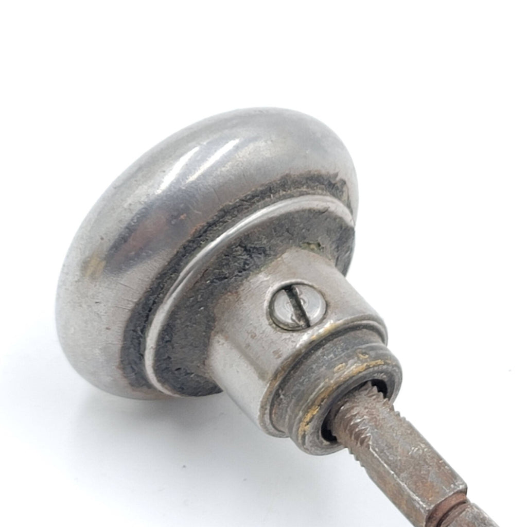 Vintage Door Knob Small Steel Closet Pantry 2" Set Salvage Reclaimed Hardware 55