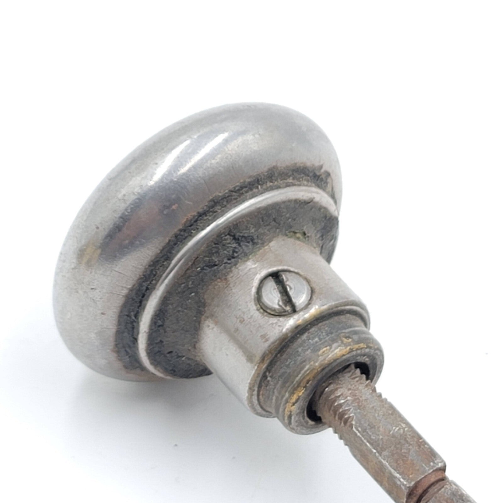 Vintage Door Knob Small Steel Closet Pantry 2" Set Salvage Reclaimed Hardware 55