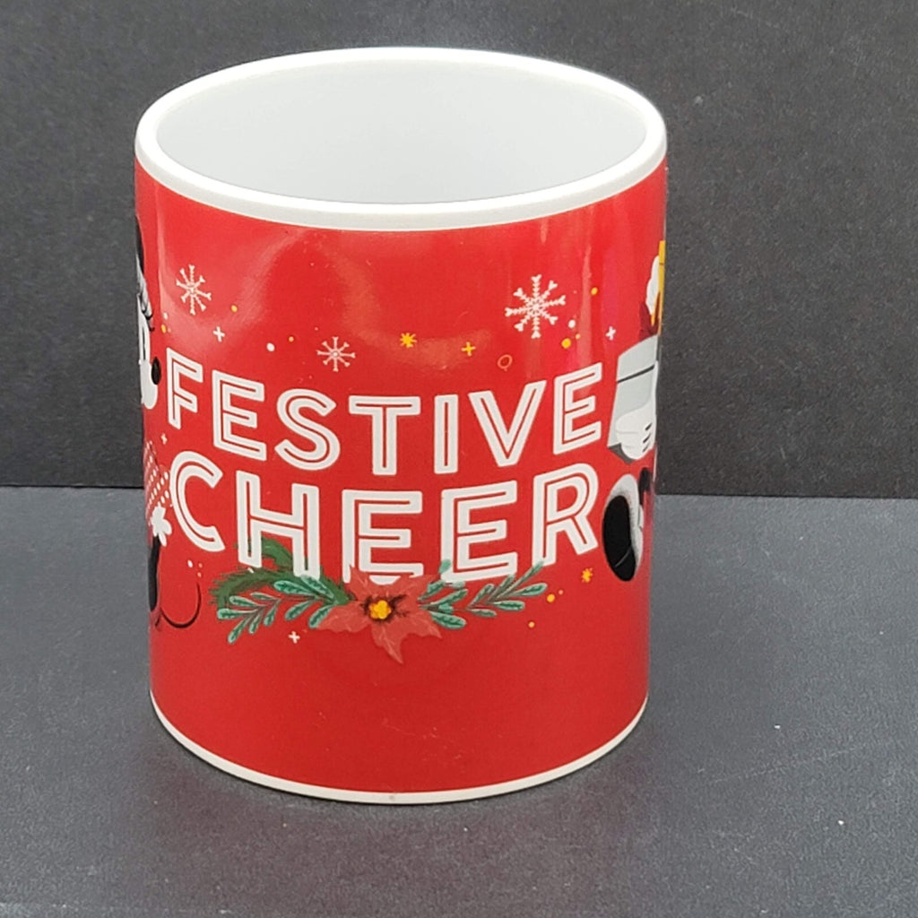 Disney Mickey Mouse Minnie Mouse Festive Cheer Christmas Coffee Mug