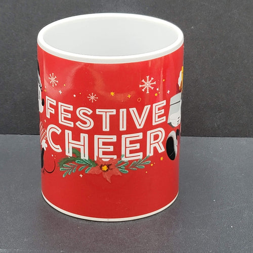 Disney Mickey Mouse Minnie Mouse Festive Cheer Christmas Coffee Mug