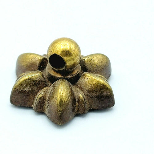 Brass Rosette For Drop Bail Pull Repair SINGLE Salvage Drawer Hardware Reclaim