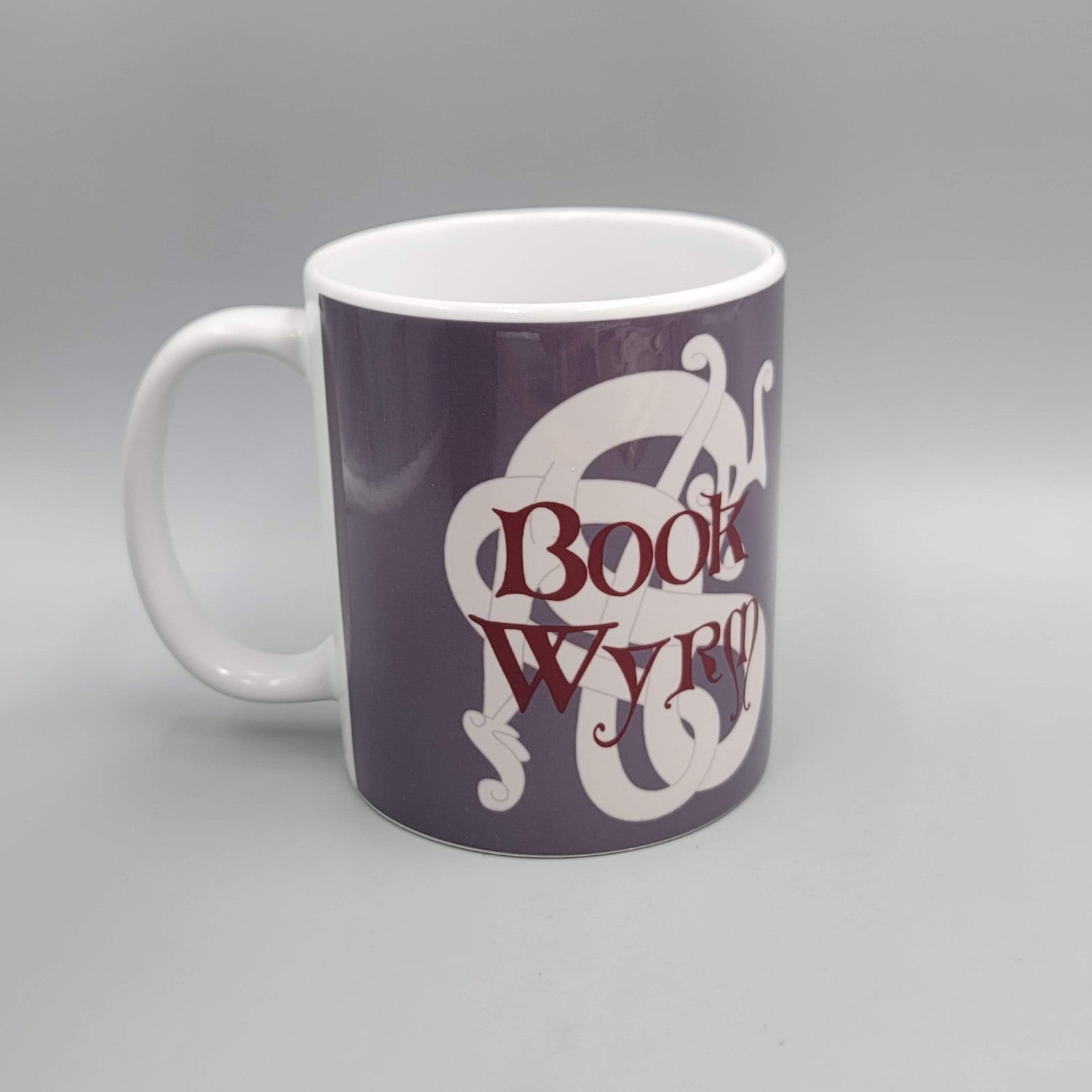 Vintage Book Wyrm Coffee Mug Orca Coatings Purple Book Worm
