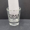 Vintage Zima Clear Malt Glass Shot Glass 2.25" Rare!