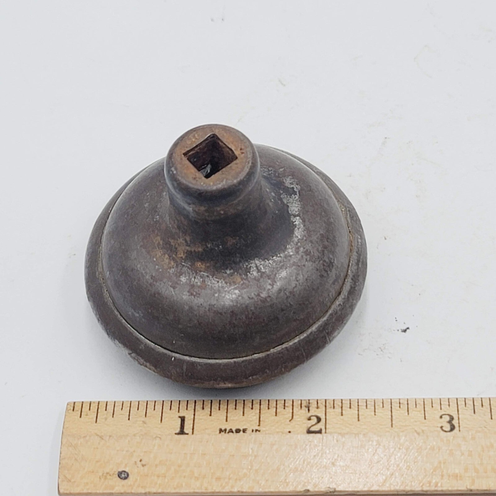Vintage SINGLE Doorknob Salvage Door Hardware Steel 2.25" (203)