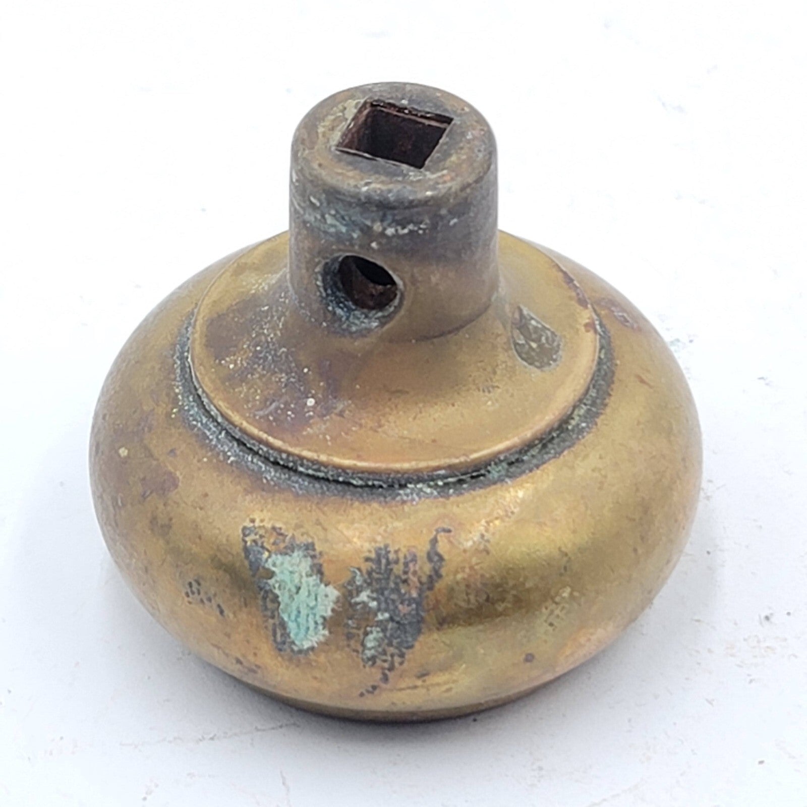 Vintage SINGLE Brass Doorknob Salvage Door Hardware Ornate 2.25" (152)