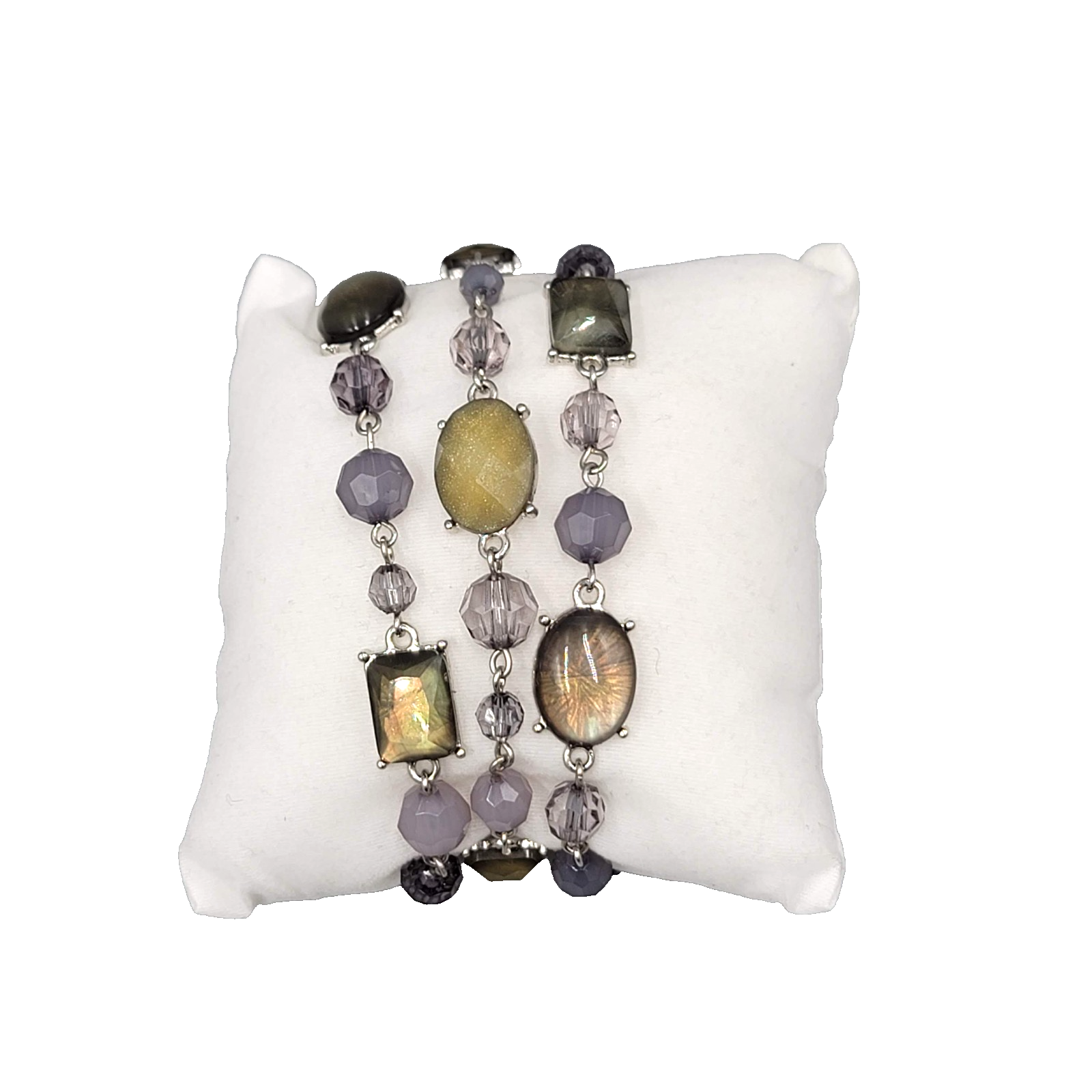 Premier Designs Bracelet Triple Strand Silver tone 