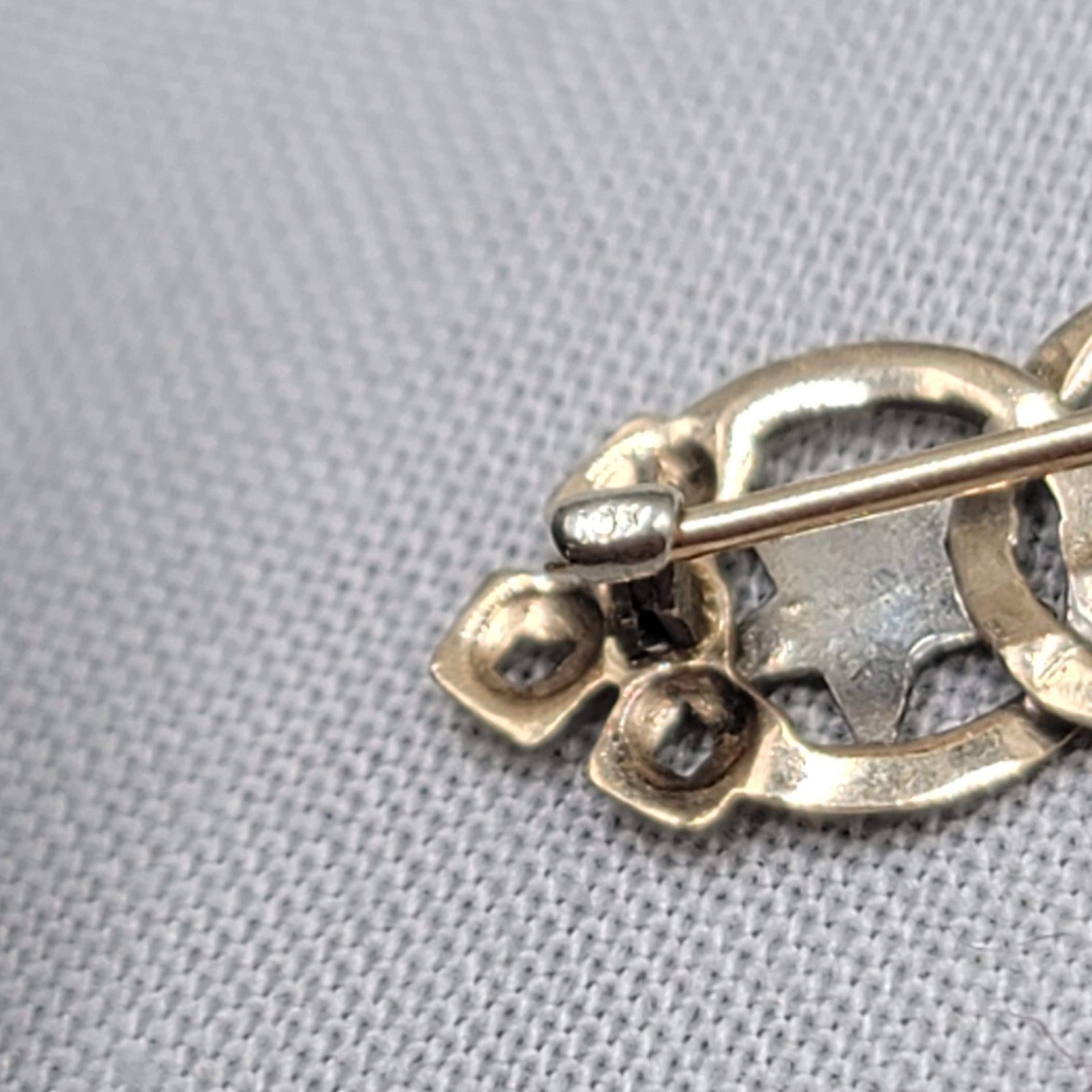 10K Gold OES Order of the Eastern Star Past Patron Masonic Pendant Pin Brooch 1g