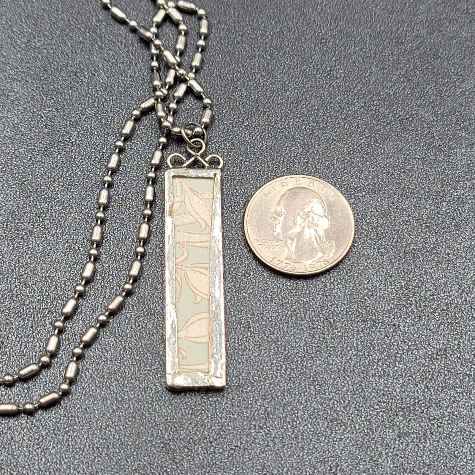 Artisan BEE HAPPY BUMBLE BEE Pendant Necklace Silver tone Chain 22"