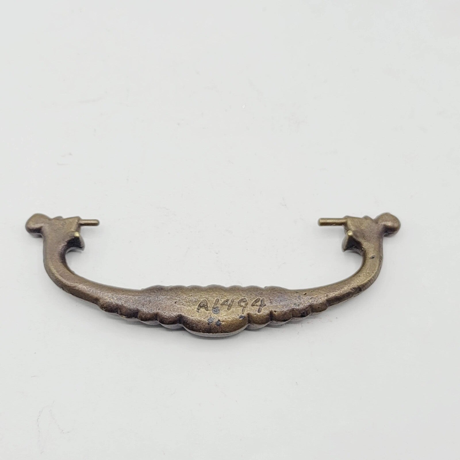 Vintage Single Brass Ornate Bail Pull for 4" Pull Handle Replacement BB