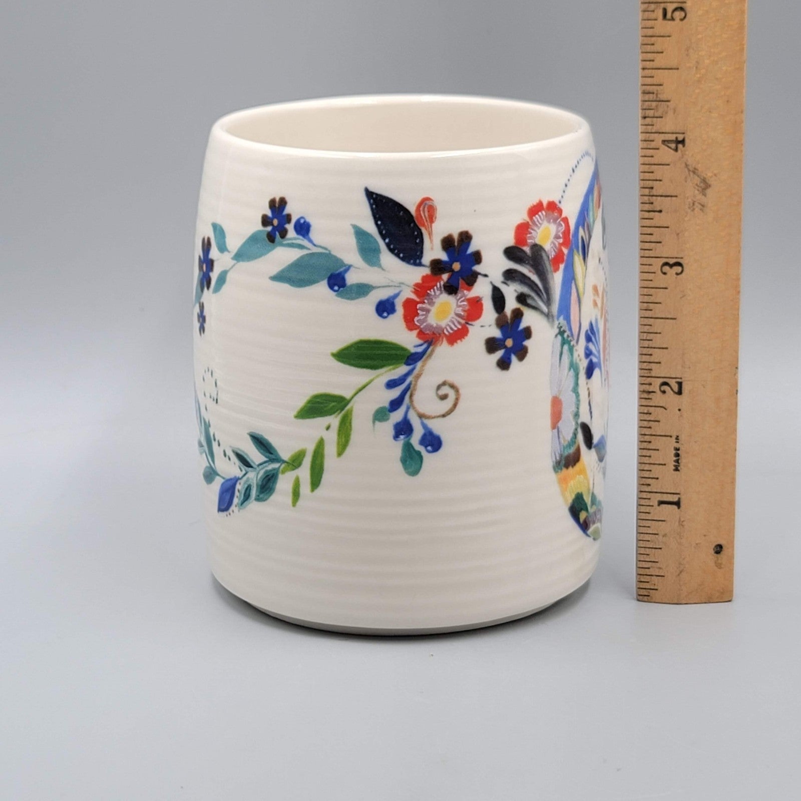 Anthropologie Petal Palette Monogram Letter G Initial Mug Starla M Halfmann