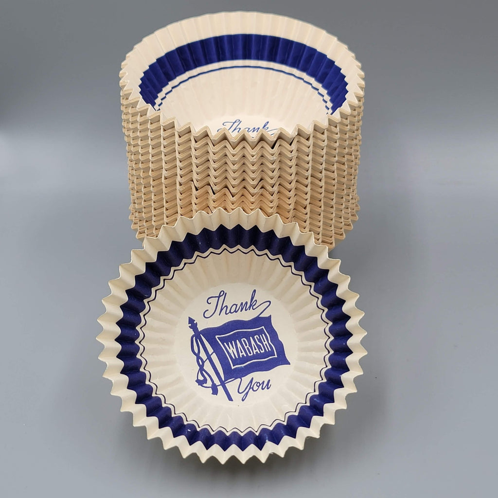 Vintage Wabash Paper Cups Nut Bowl Liners Large Lot Made in USA
