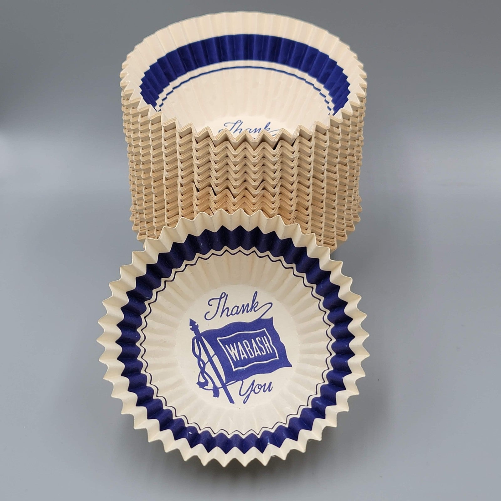 Vintage Wabash Paper Cups Nut Bowl Liners Large Lot Made in USA