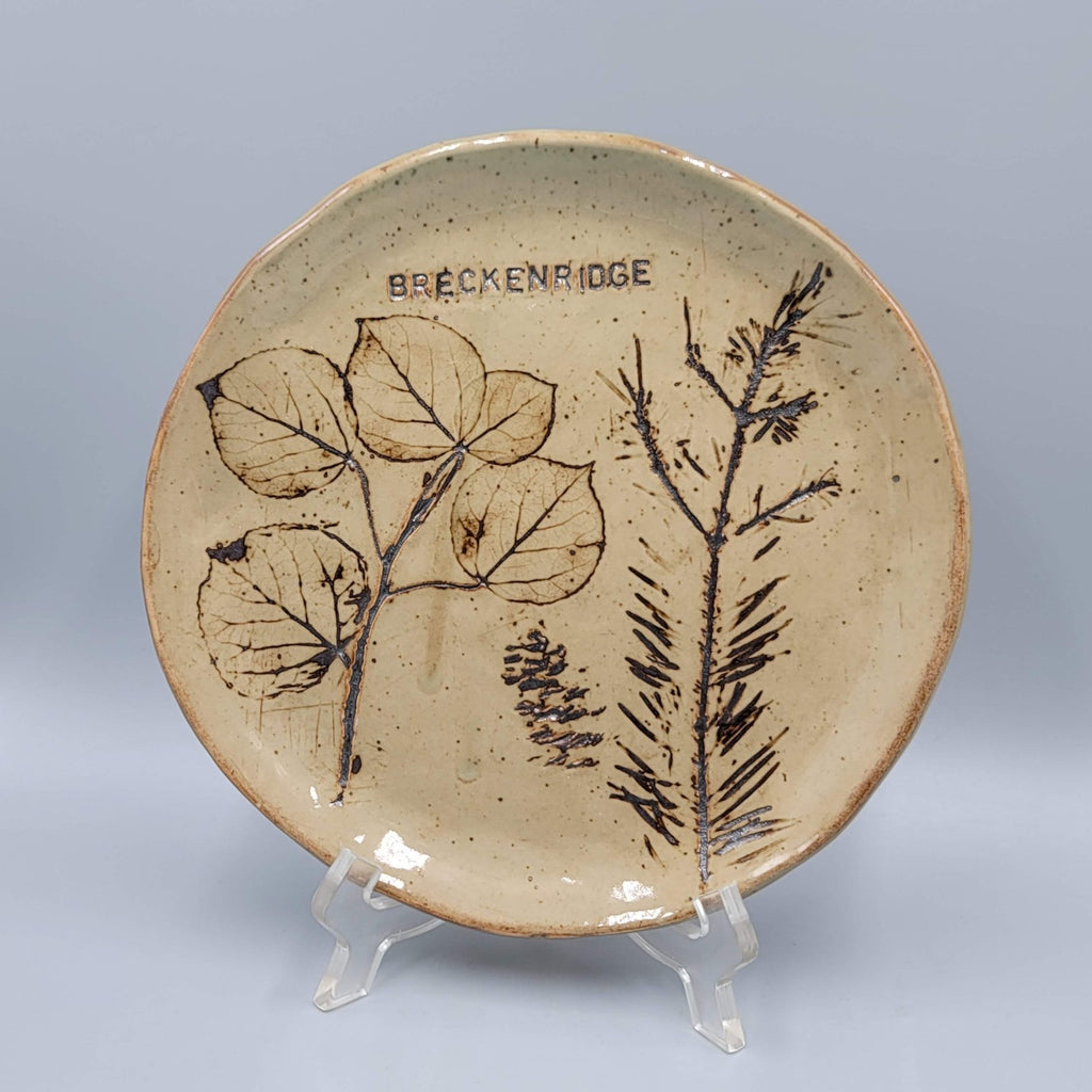 Chautauqua Souvenir Plate Colorado Artisan Pottery 8 in