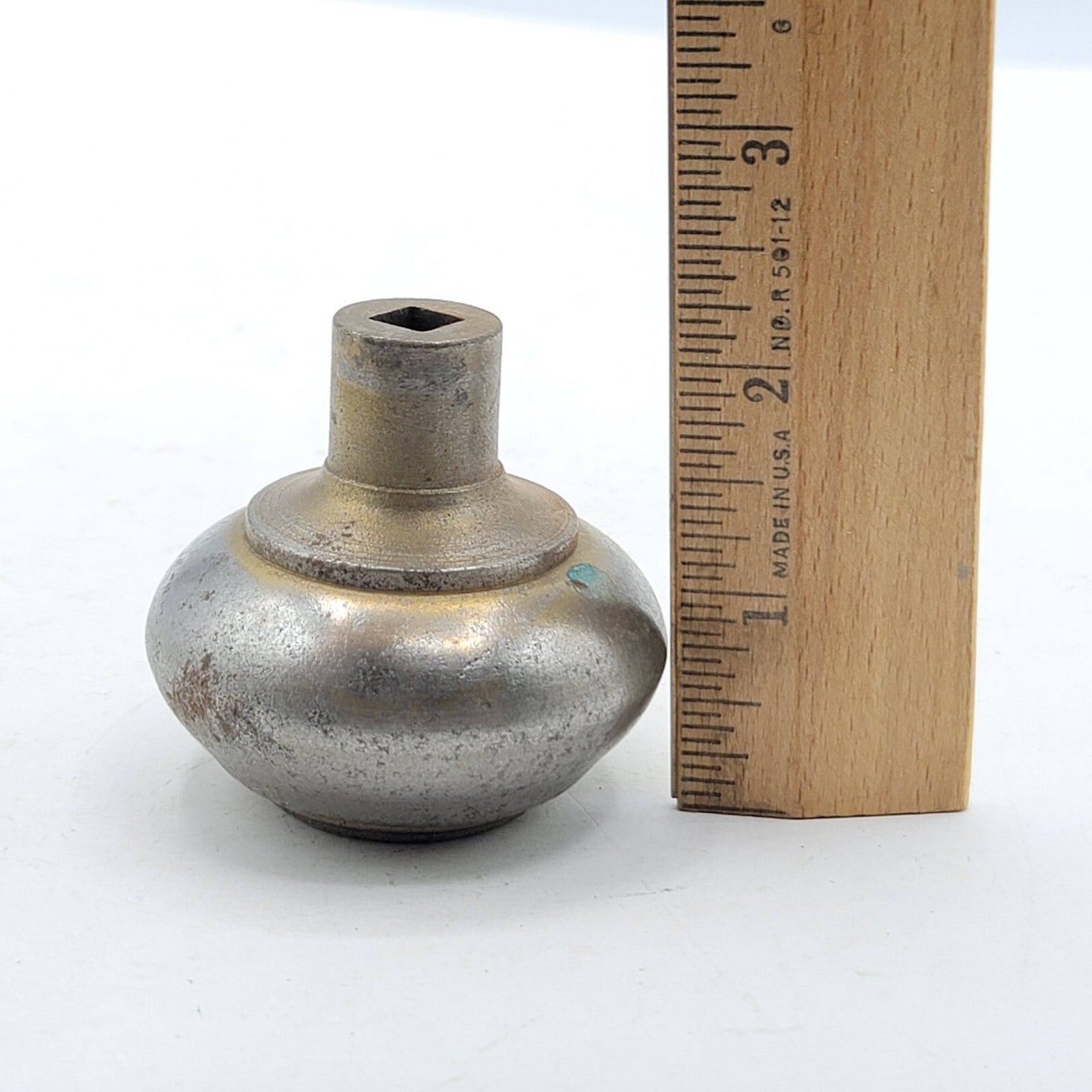 Single Vintage Steel Door Knob Reclaimed Salvage 2.25"   D644