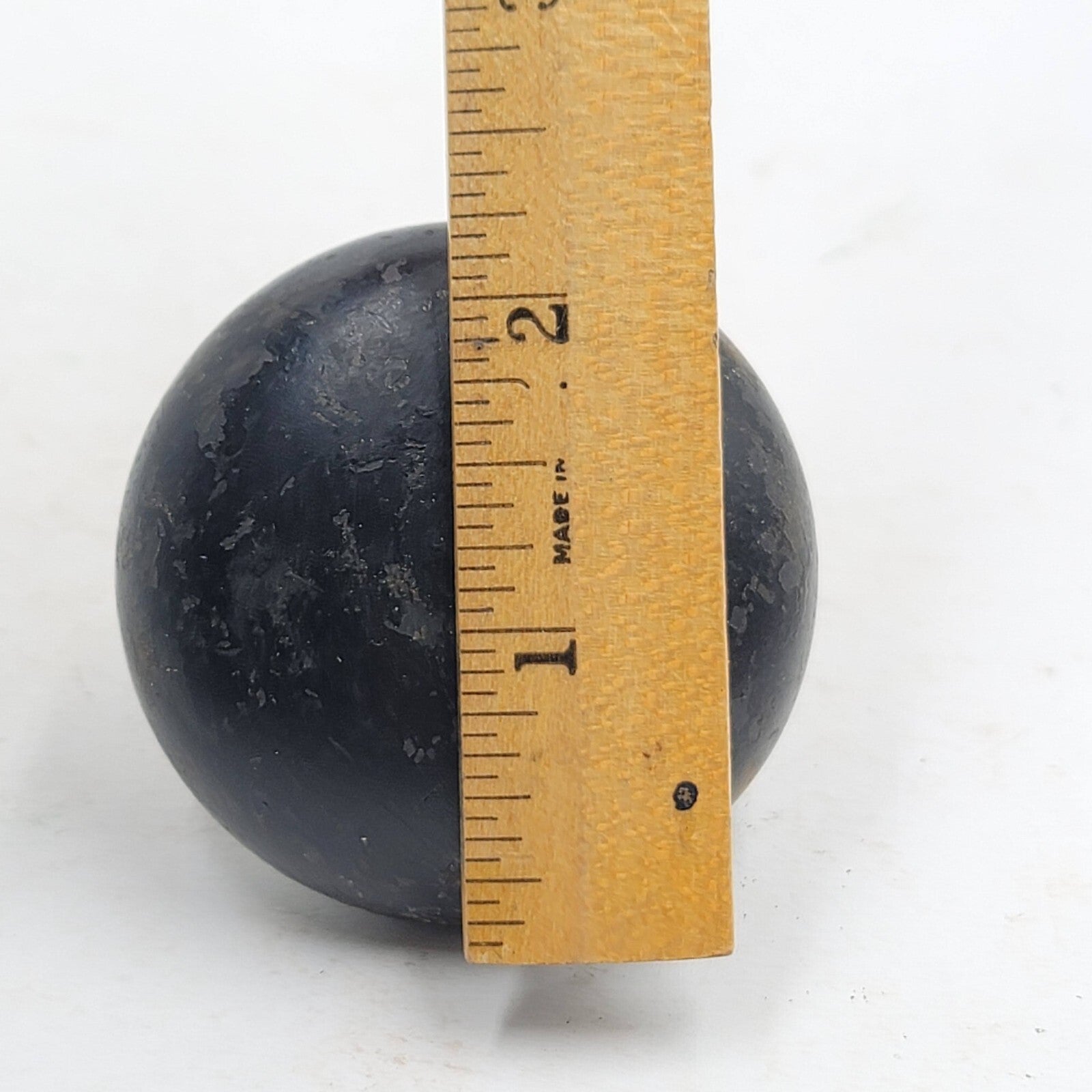 Vintage SINGLE Steel Black Doorknob Salvage Door Hardware 2.25"  18