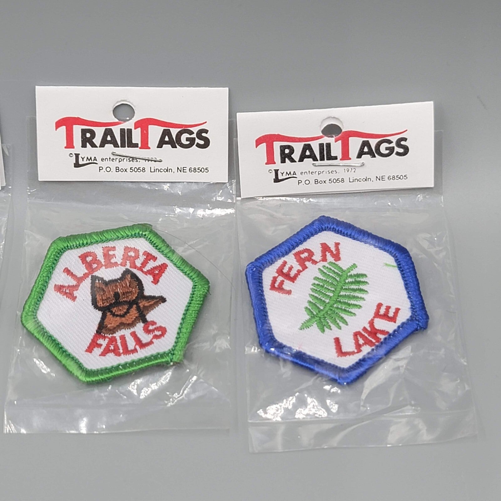 Trail Tags Embroidered Patch Lot of 6 Hallett Ute Haiyaha Mills Fern Lake Albert