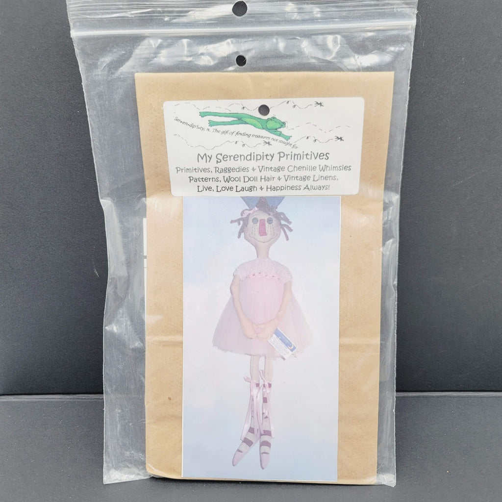 Vintage PATTERN Primitive Raggedy Doll My Serendipity Primitives 2003