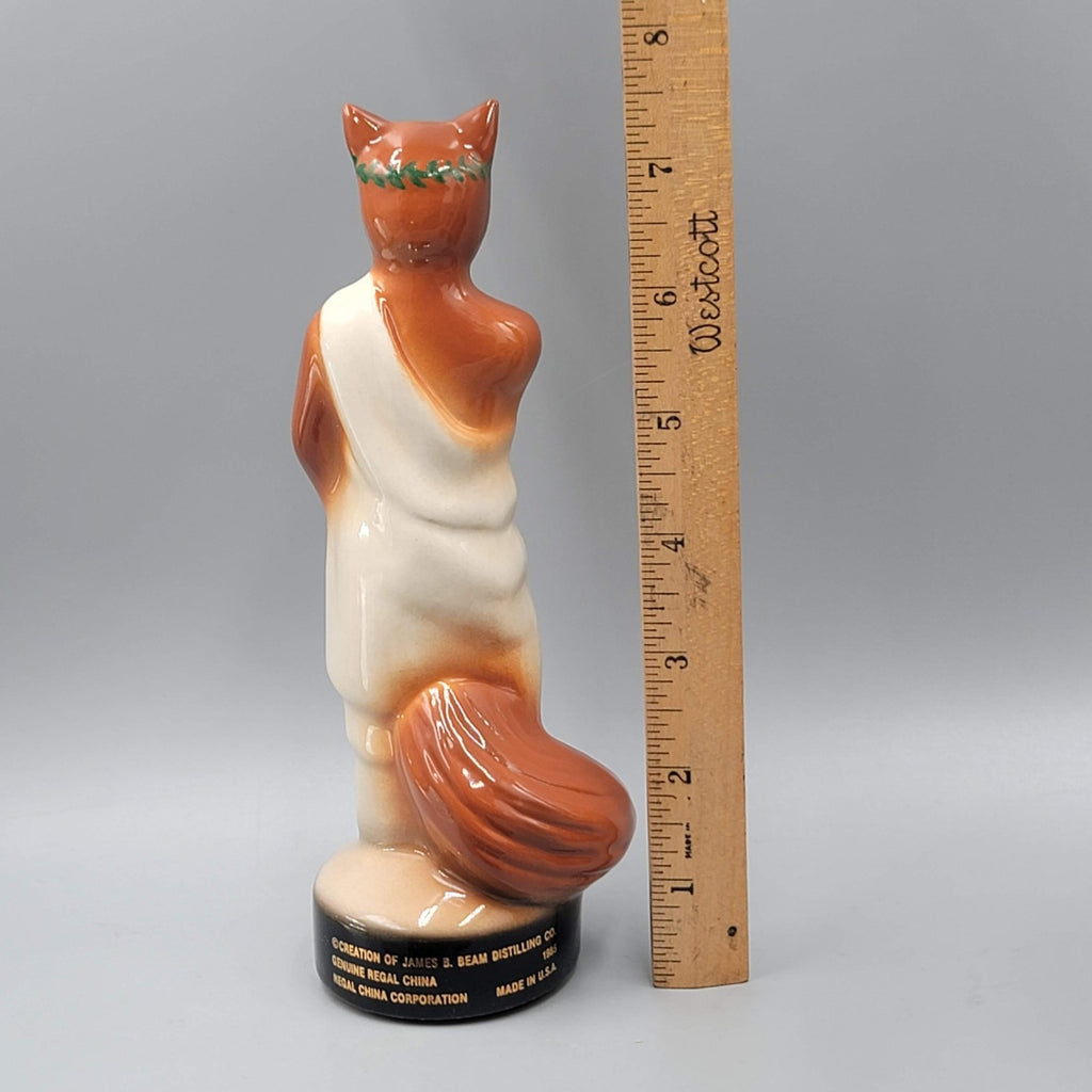 Jim Beam 1985 15th Annual Convention Las Vegas NV Fox in Toga Figurine 7 1/2”
