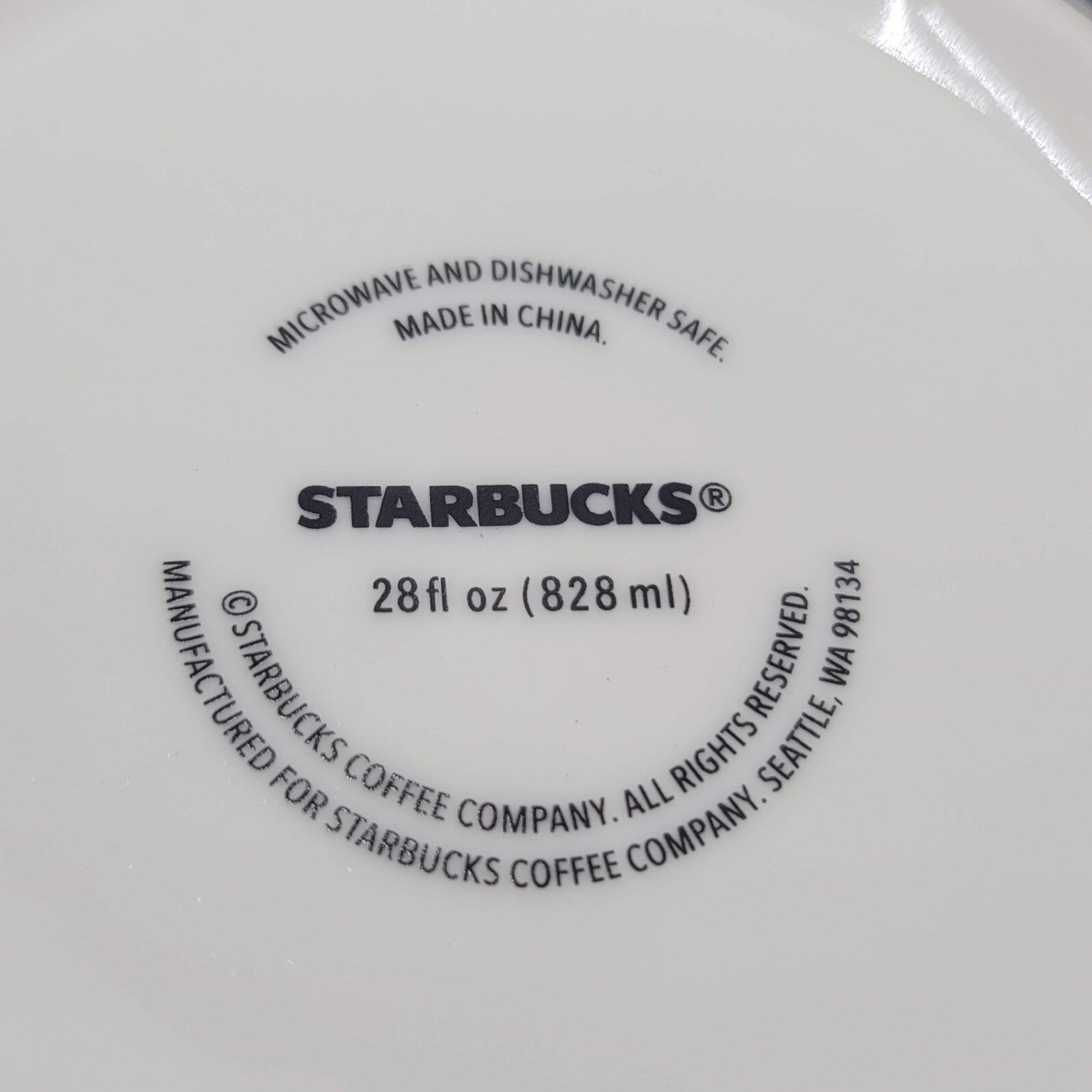 Starbucks Coffee is Magic XL 28oz Coffee Mug Cup Pink White Large