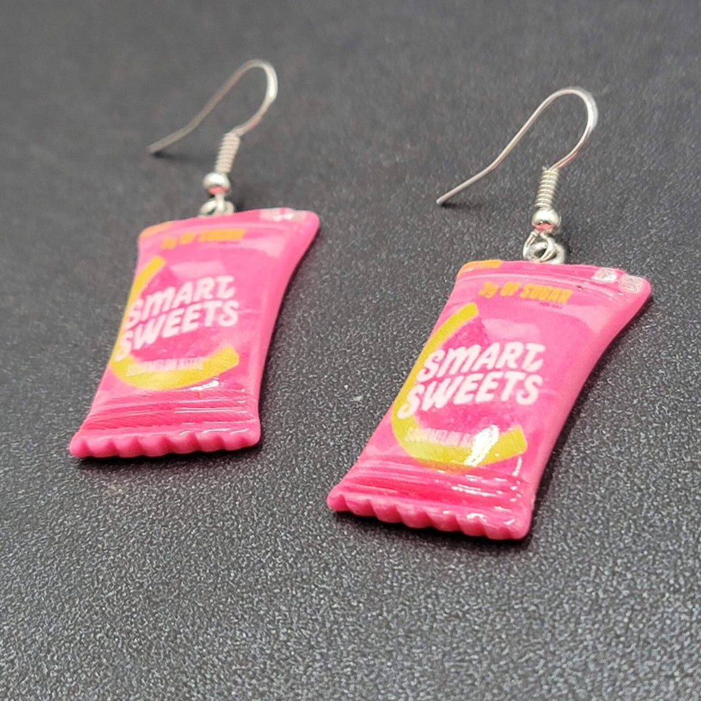 New SMART SWEETS Candy Pierced Earrings Acrylic Dangle 1.25"