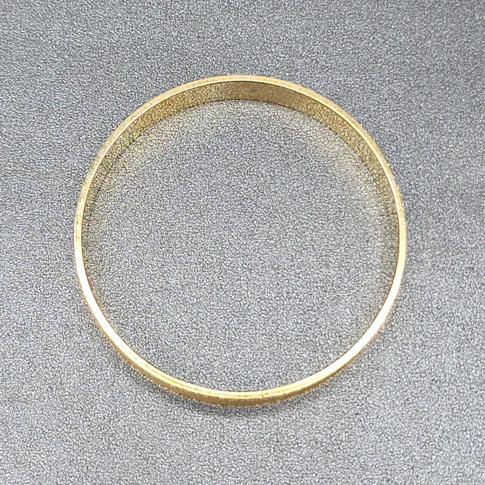Vintage Bangle Bracelet Gold Plated Etch Design 8" x 1/2"