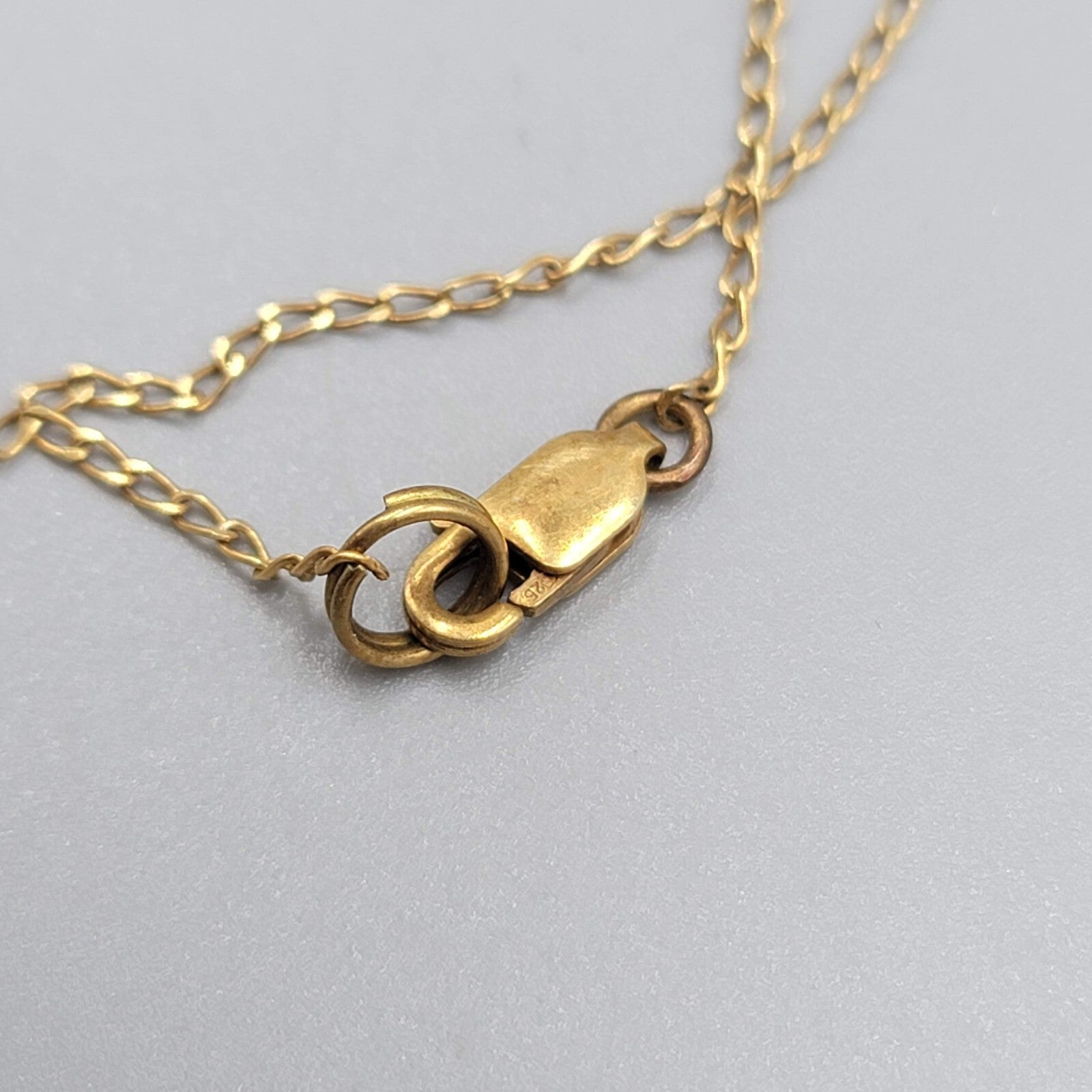 Vintage 950 Silver Pendant Necklace Gold tone Unique Tribal Ethnic 18"
