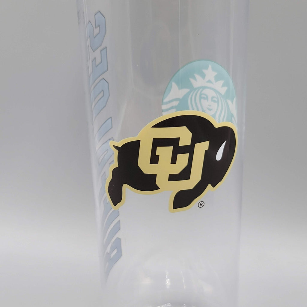 NEW NCAA Starbucks CU Campus University of Colorado Buffaloes 24 OZ Water Bottle