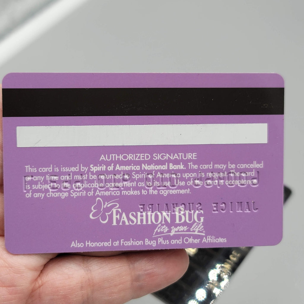 Vintage Credit Card Lot Fashion Bug and Lane Bryant