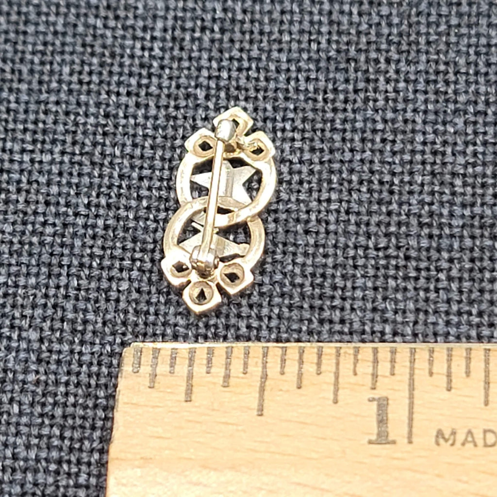 10K Gold OES Order of the Eastern Star Past Patron Masonic Pendant Pin Brooch 1g