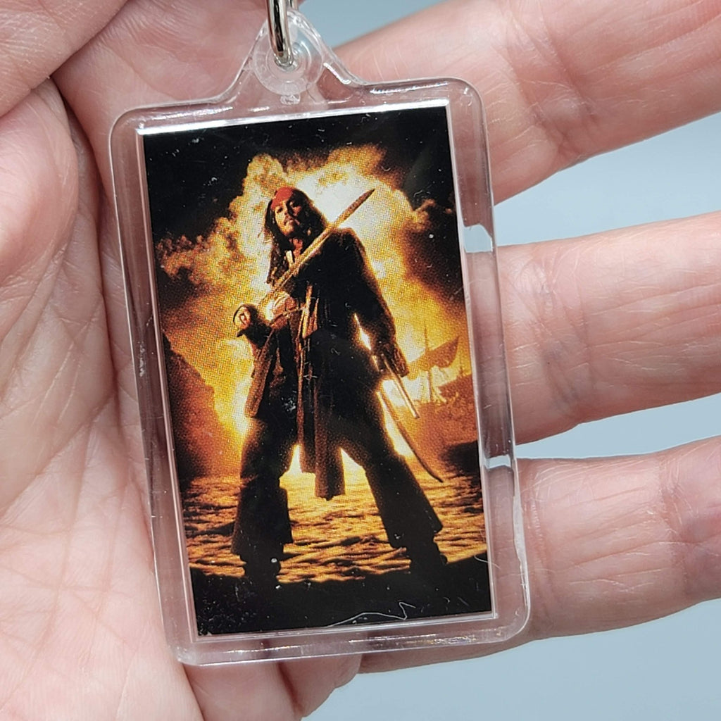 Disney PIRATES OF THE CARIBBEAN Dead Mans Chest Keychain Lot of 3