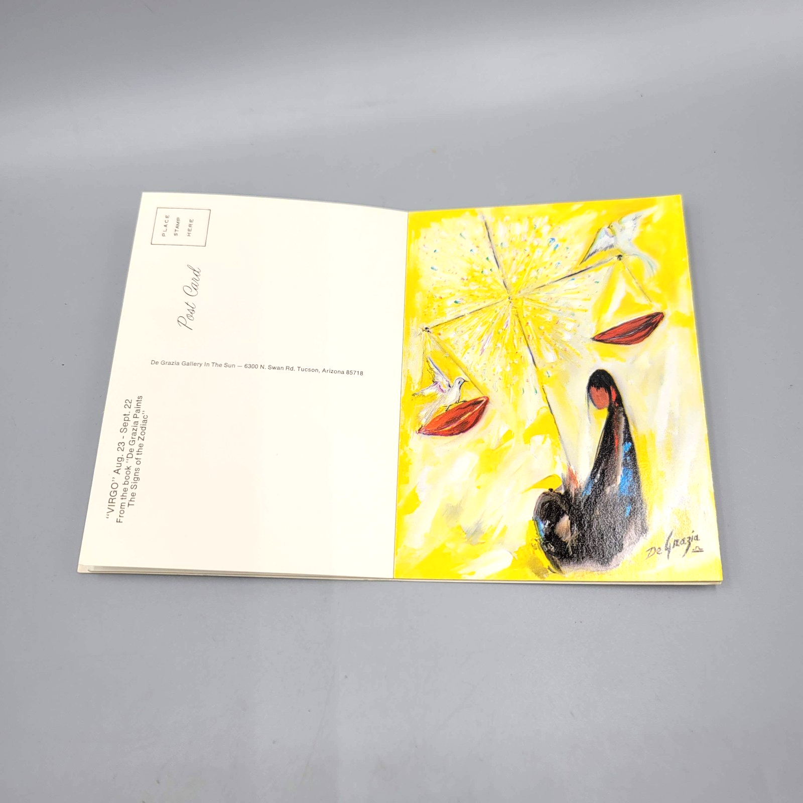Vintage De Grazia Paints the Signs of the Zodiac Postcard Set