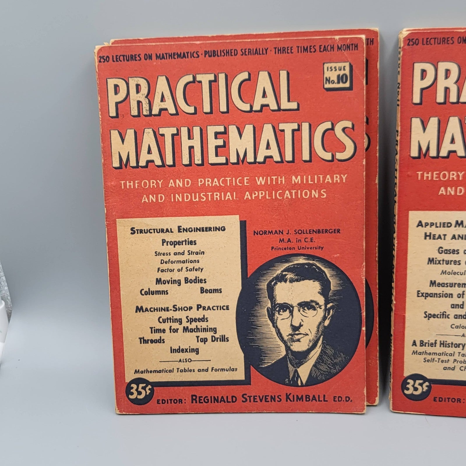Practical Mathematics Issues Lot of 6 No 5 8 10 11 12 13 Kimball