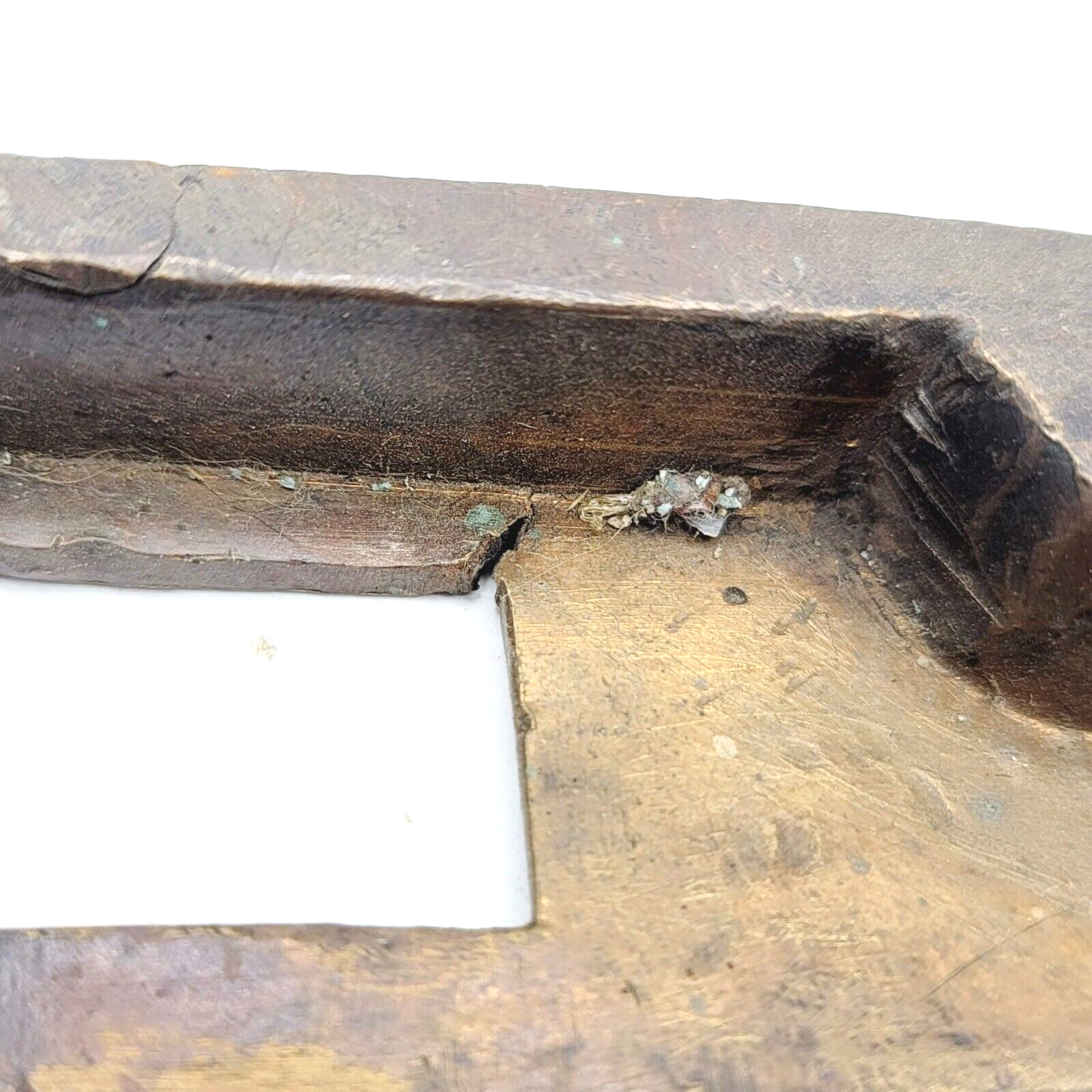 Antique Bronze Exterior Door Strike Plate Mortise Inset 7" x 1 1/2"