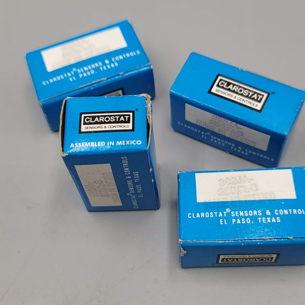 Vintage Clarostat 392JA 1 meg potentiometer Lot of 4 New Old Stock